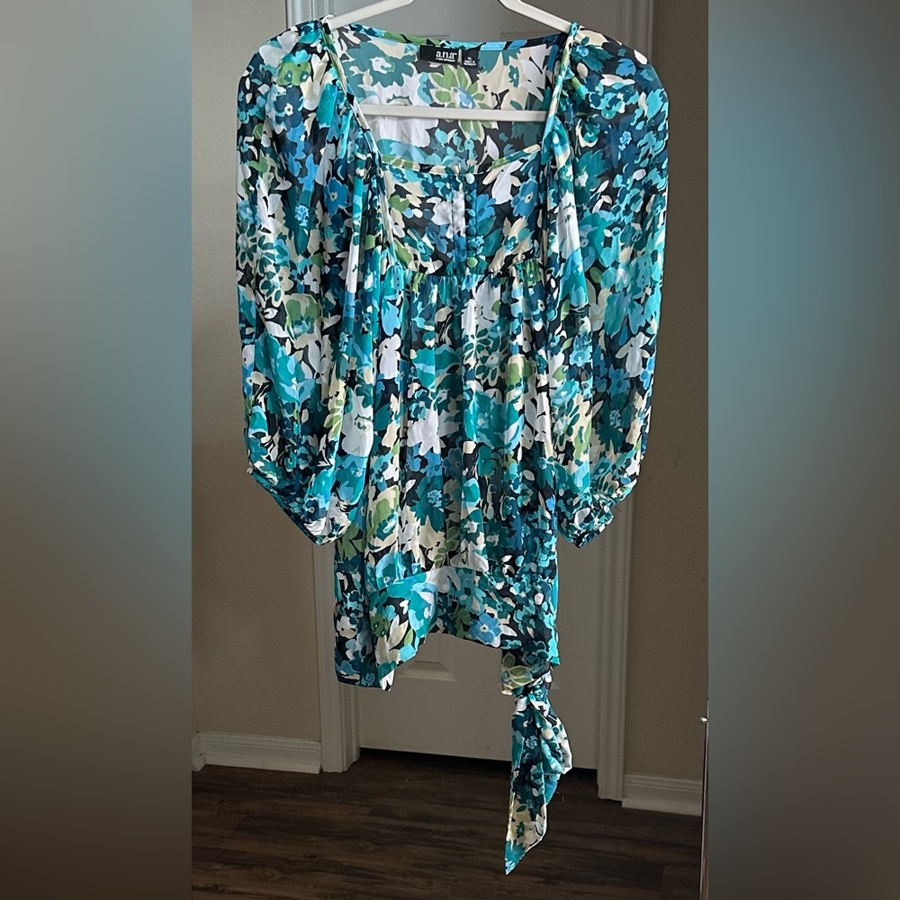 A.N.A Side Tie 3/4 Sleeve Top